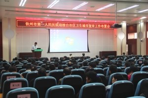迎接“自治区卫生城市”复审布置会
