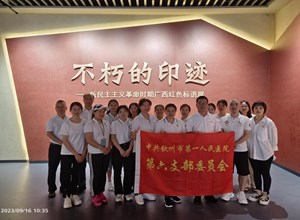 钦州市第一人民医院到广西博物馆开展“传承优秀文化，谱写壮美华章”的主题党日活动