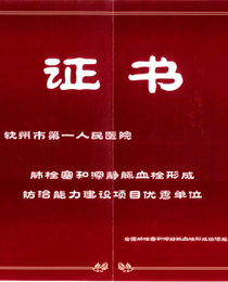 再添“国字号”荣誉！我院荣获全国肺栓塞和深静脉血栓形成防治能力建设项目优秀单位称号